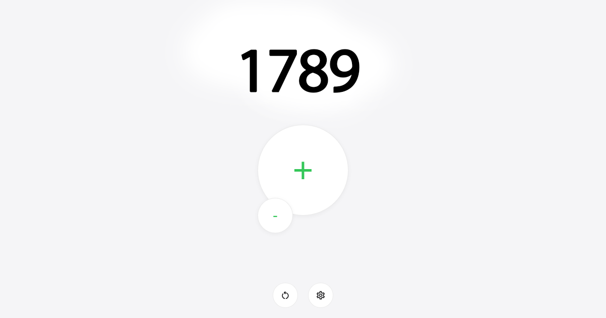 Show HN: Minimal Counter